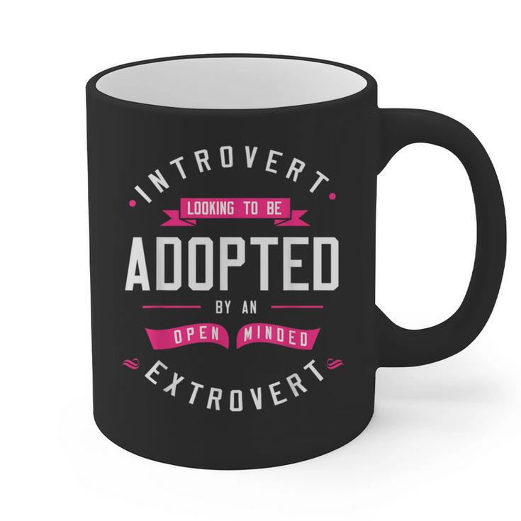 Introvert Looking To Be Adopted Introvert Humor Graphic Print Coffee Mug Introvert Looking To Be Adopted Introvert Humor Graphic Print Coffee Mug