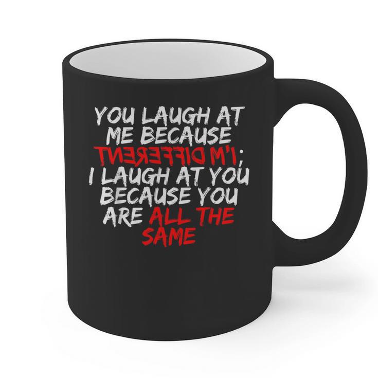 Introvert Quote With Backwards I'm Different Graphic Print Coffee Mug Introvert Quote With Backwards I'm Different Graphic Print Coffee Mug