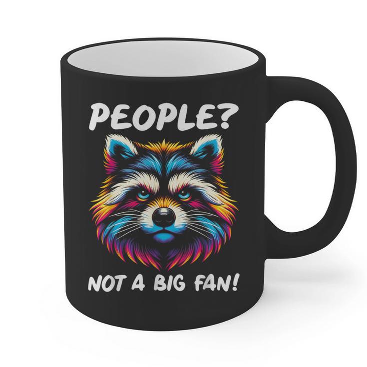 Introvert Raccoon Sarcasm Anti Social Graphic Print Coffee Mug