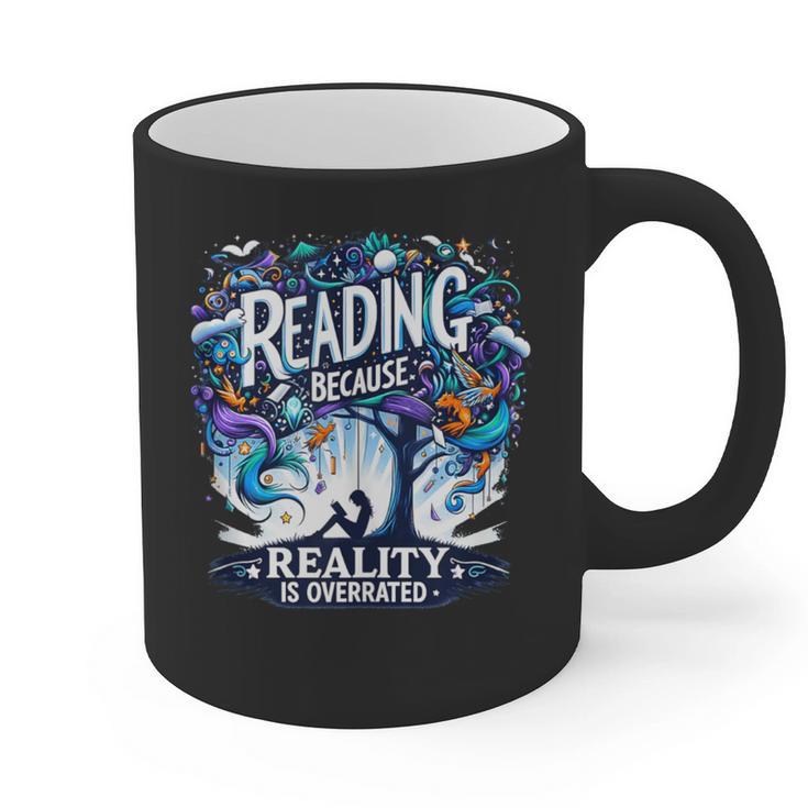 Introvert Reader Bibliofile Bookworm Loves Books Graphic Print Coffee Mug