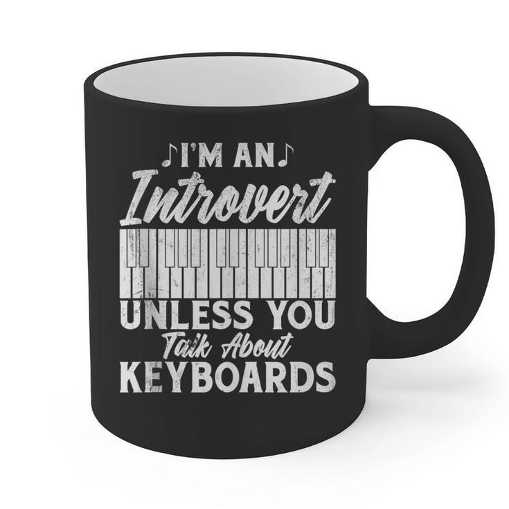 Im An Introvert Unless You Talk About Keyboards Player Graphic Print Coffee Mug