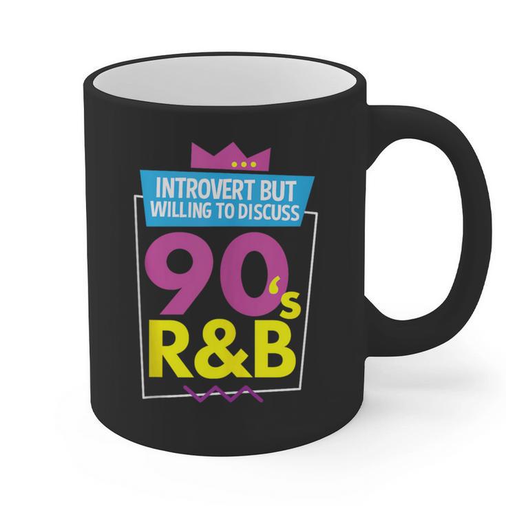 Introvert But Willing To Discuss 90s R&B 1990s Kid Graphic Print Coffee Mug