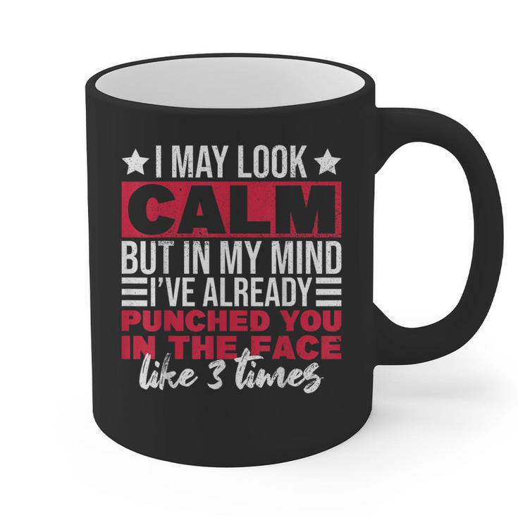 Introverts I May Look Calm But In My Head Graphic Print Coffee Mug