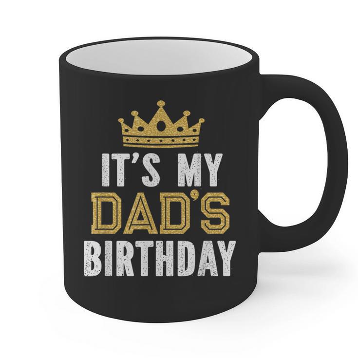 It's My Dad's Birthday Party Family Matching Small Graphic Print Coffee Mug