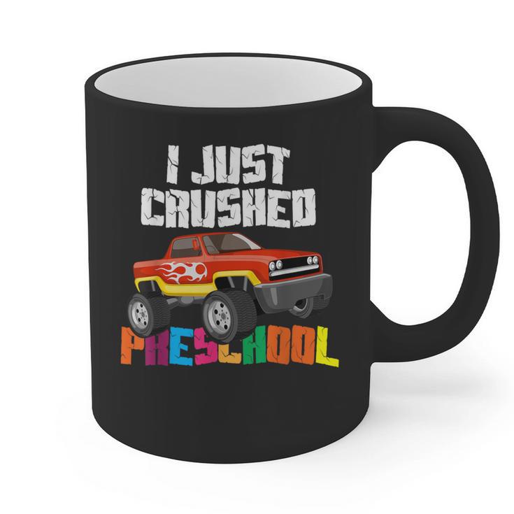 I Just Crushed Preschool Monster Truck Graduation Graphic Print Coffee Mug