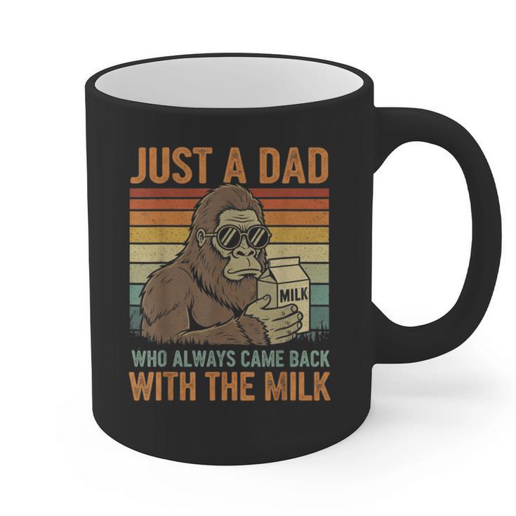 Just A Dad Who Always Came Back With The Milk Daddy Graphic Print Coffee Mug