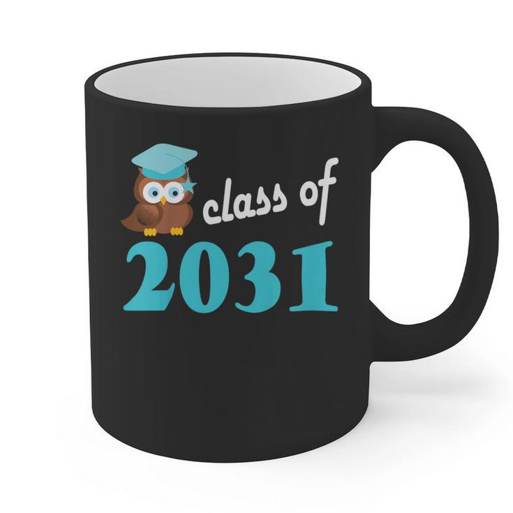 Kids Class Of 2031 Graduation Year T-Shirt Back To School Graphic Print Coffee Mug