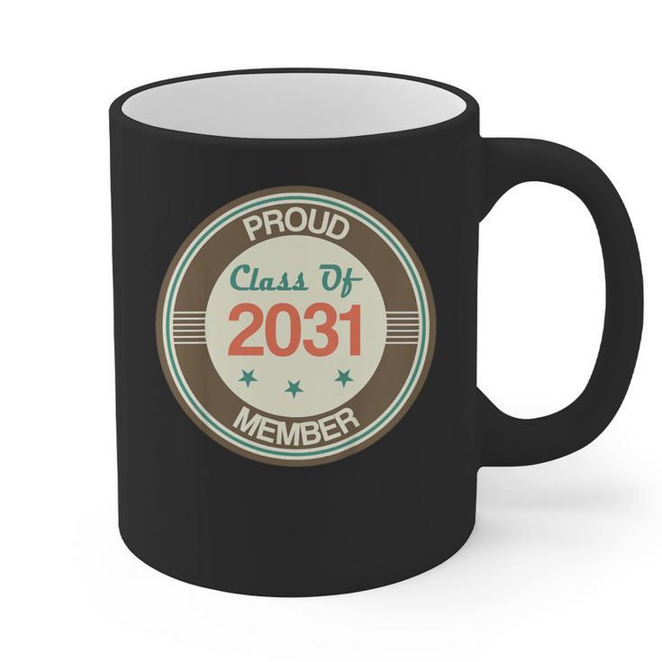 Kids Class Of 2031 Shirt Back To School Future Graduation Graphic Print Coffee Mug