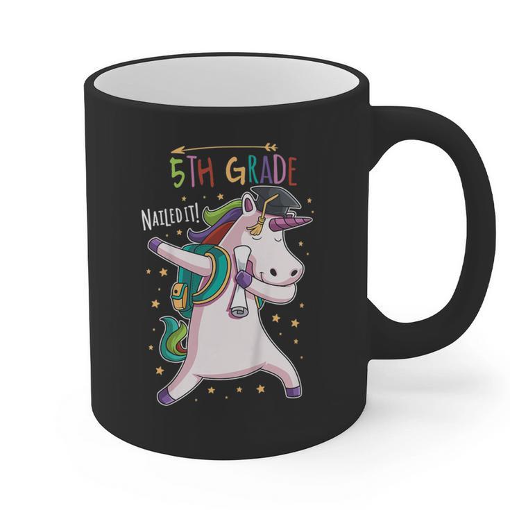 Kids Dabbing Unicorn Graduation 5th Grade Class Of 2019 Graphic Print Coffee Mug