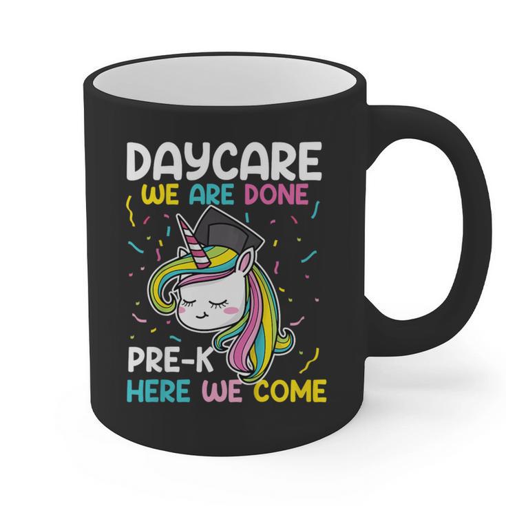 Kids Daycare Graduation Unicorn Last Day Of School Kids Graphic Print Coffee Mug