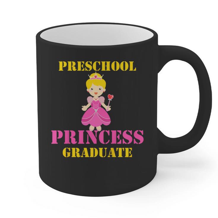 Kids Princess Graduate Prek Preschool Graduation Tshirt For Girls Graphic Print Coffee Mug