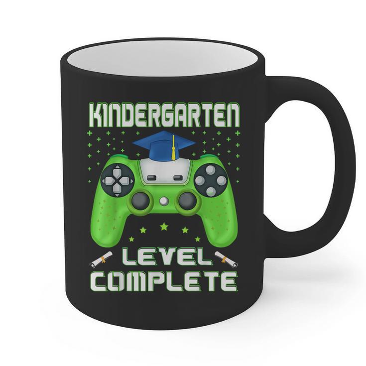 Kindergarten Graduation Level Complete Gamer Class 2024 Kids Graphic Print Coffee Mug