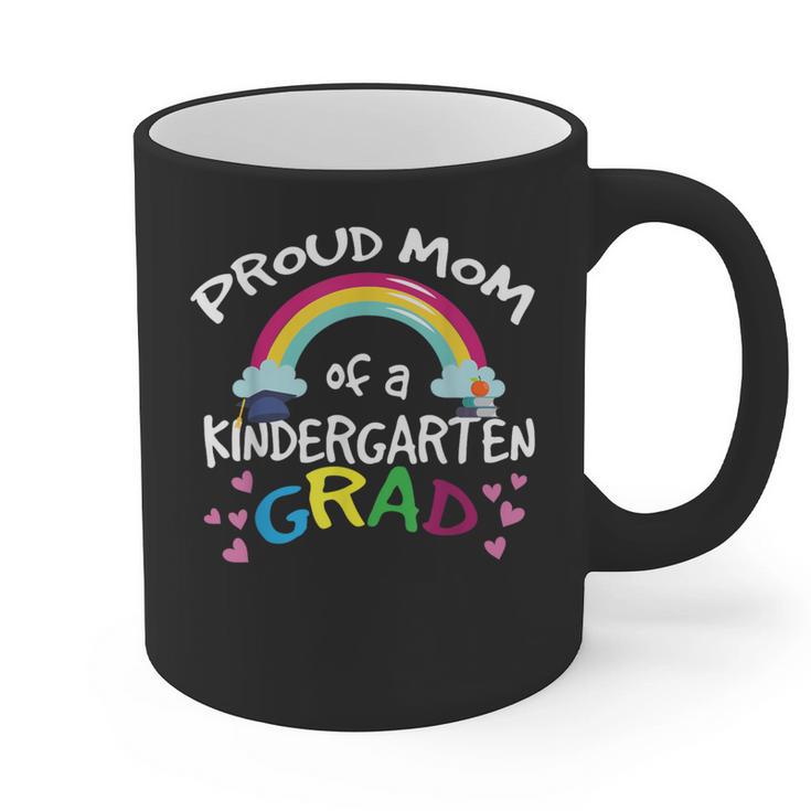 Kindergarten Graduation Proud Mom Son Daughter Graphic Print Coffee Mug