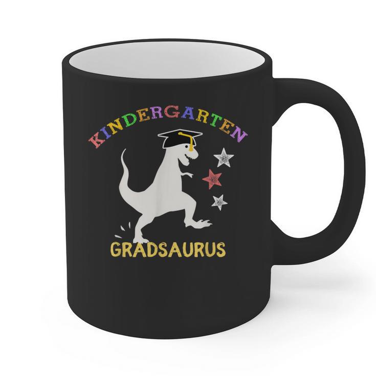 Kindergarten Graduation Shirt 2019 Dinosaur Graduate Party Graphic Print Coffee Mug