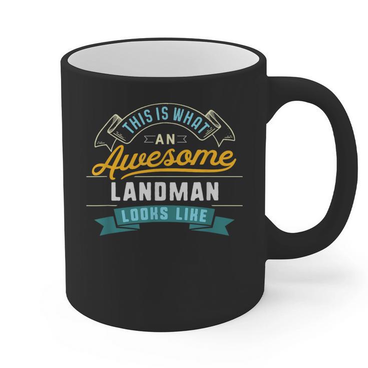 Landman Shirt Awesome Job Occupation Graduation Graphic Print Coffee Mug