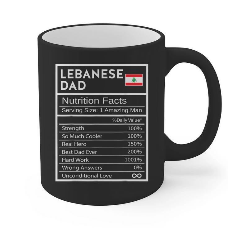Lebanese Dad Nutrition Facts National Pride For Dad Graphic Print Coffee Mug Lebanese Dad Nutrition Facts National Pride For Dad Graphic Print Coffee Mug