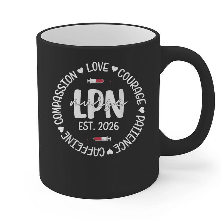 Licensed Practical Nurse Est 2026 LPN LVN Nursing Graduation Graphic Print Coffee Mug