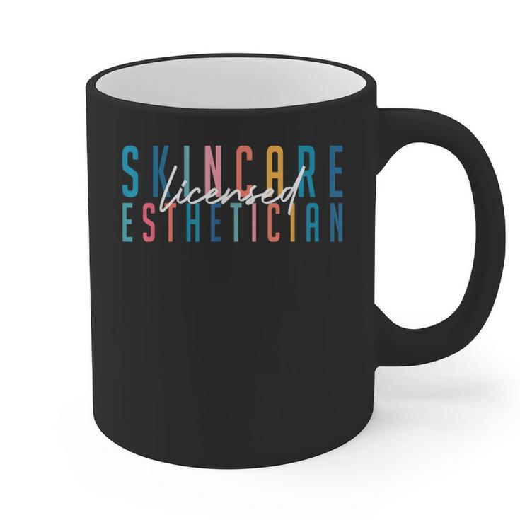 Licensed Skin Esthetician Graduation Skin Esthetician Graphic Print Coffee Mug