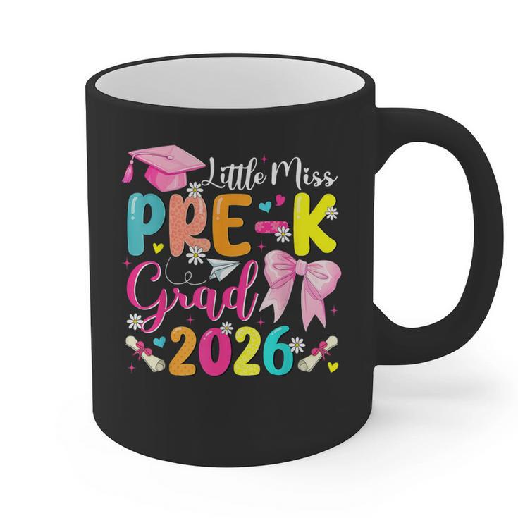 Little Miss Pre-K Grad 2026 Preschool Graduation Kids Girls Graphic Print Coffee Mug