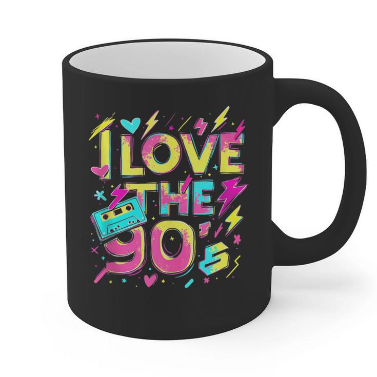 I Love The 90'S 90s Retro Nostalgia Graphic Print Coffee Mug