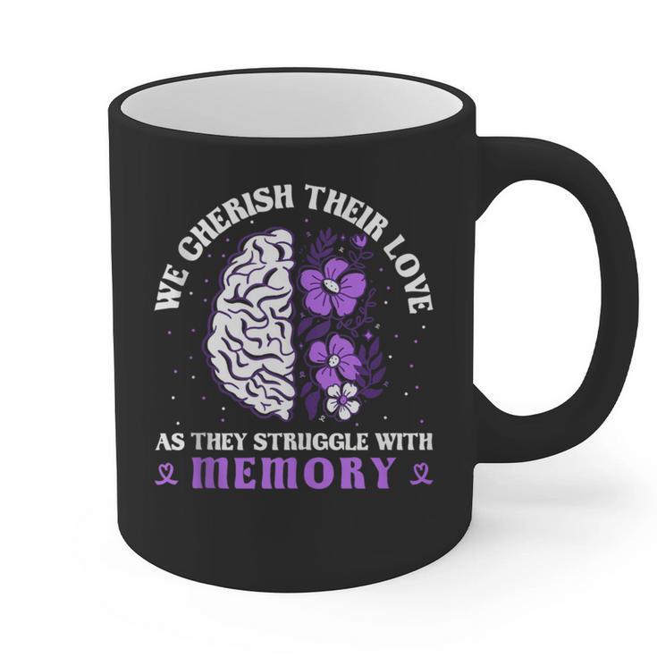 Love And Memory Floral Bain Inspirational Dementia Awareness Graphic Print Coffee Mug
