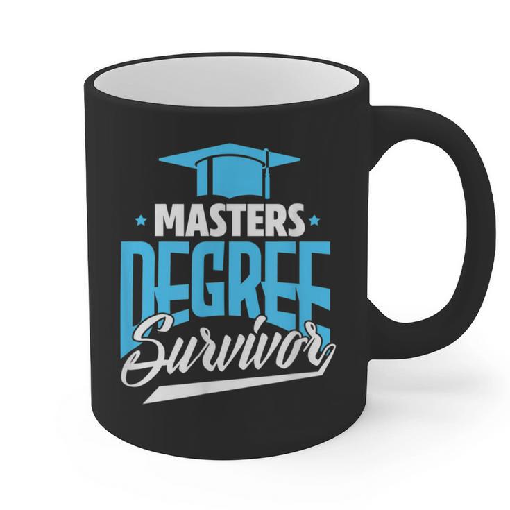 Master's Degree Graduation Masters Degree Survivor Graphic Print Coffee Mug