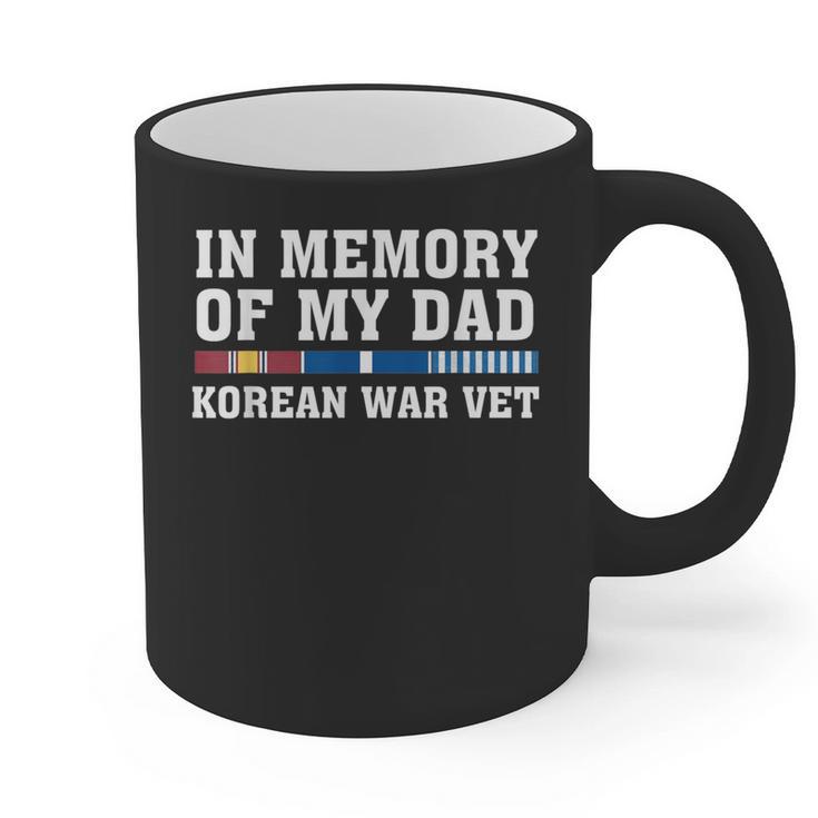 In Memory Of My Dad Korean War Vet US Veteran Fathers Day Graphic Print Coffee Mug