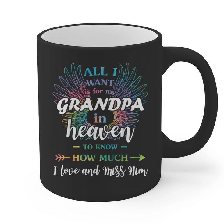Memory For Grandpa In Heaven Angel Father Family Memorial Graphic Print Coffee Mug Memory For Grandpa In Heaven Angel Father Family Memorial Graphic Print Coffee Mug