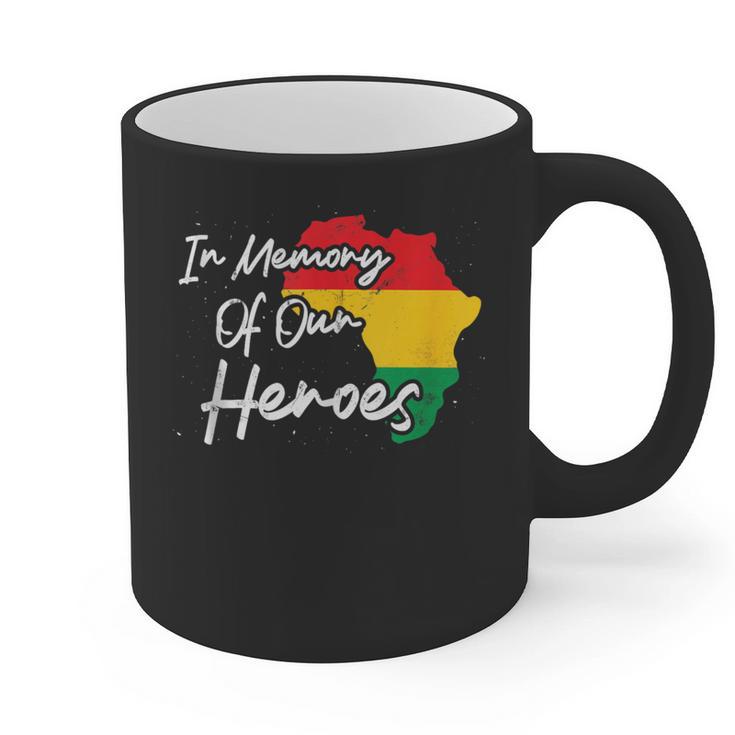 In Memory Of Our Heroes Pride Juneteenth Graphic Print Coffee Mug