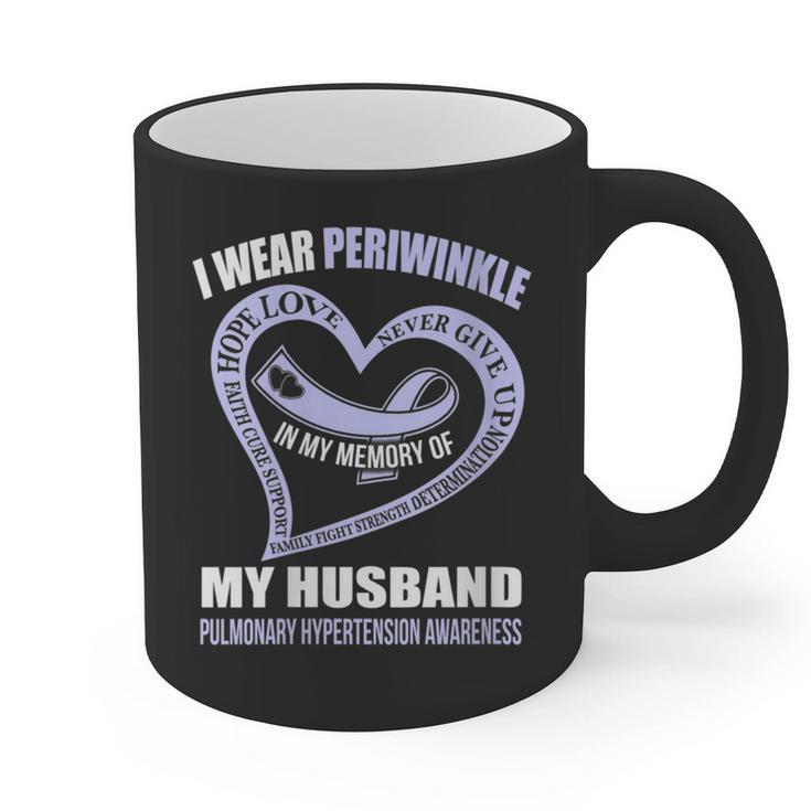 In My Memory Of My Husband PULMONARY HYPERTENSION AWARENESS Graphic Print Coffee Mug