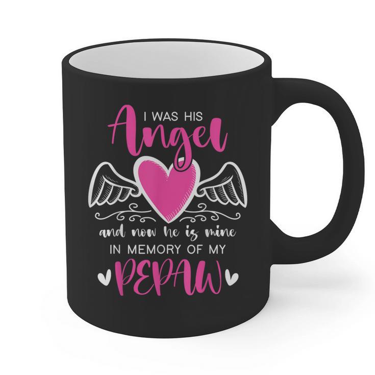 Memory Of My Pepaw I Was Her Angel Now She Is Mine Heaven Graphic Print Coffee Mug Memory Of My Pepaw I Was Her Angel Now She Is Mine Heaven Graphic Print Coffee Mug