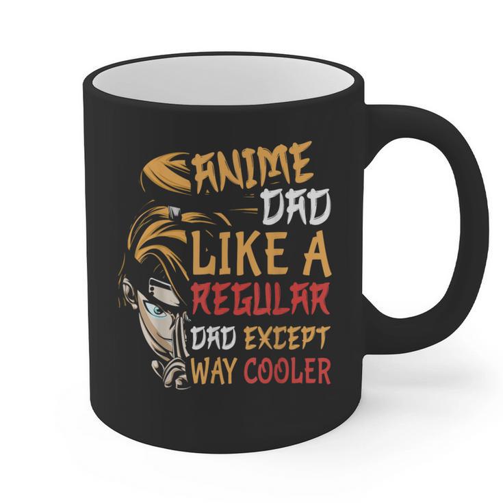 Men Anime Father's Day Anime Dad Except Way Cooler Graphic Print Coffee Mug