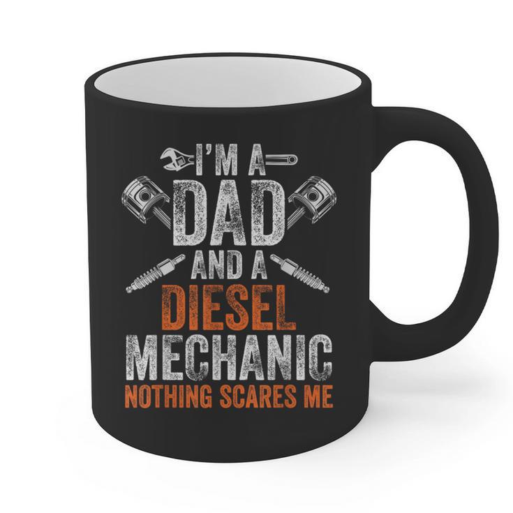 For Men Father's Day Halloween Diesel Mechanic Dad Graphic Print Coffee Mug