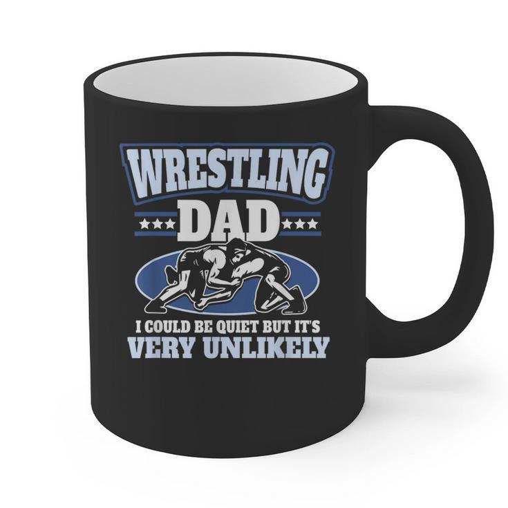 For Men Freestyle Wrestling Dad Graphic Print Coffee Mug