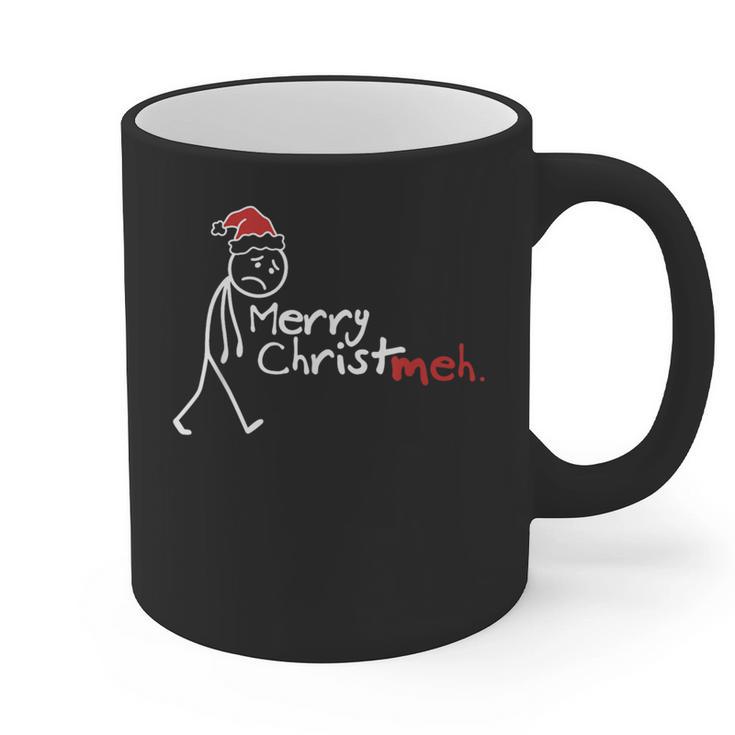 Merry Christ-Meh Christmas Introvert Graphic Print Coffee Mug
