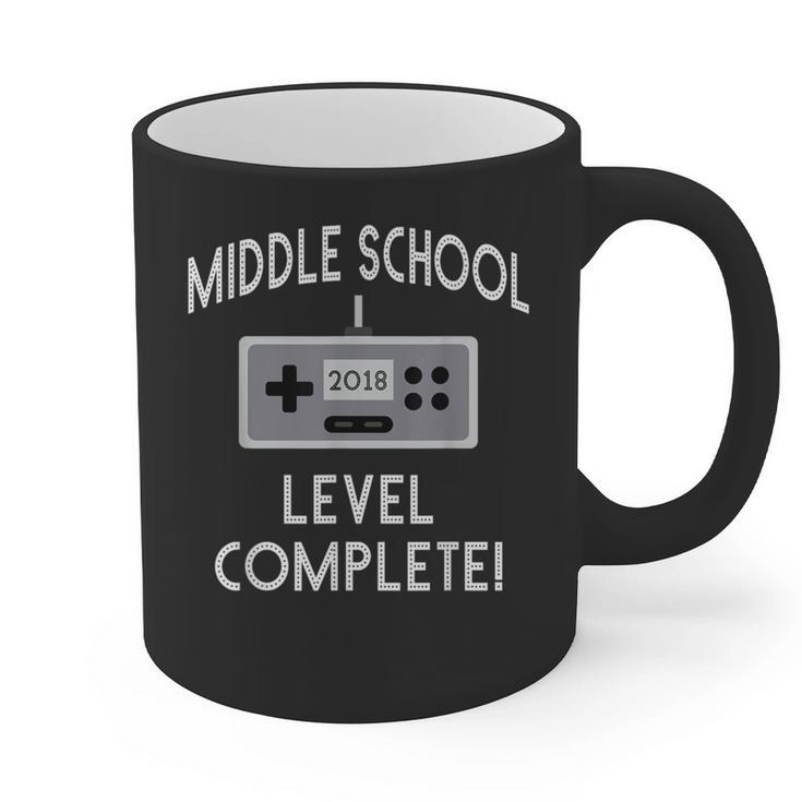 Middle School Graduation Shirt Level Complete Video Gamer Graphic Print Coffee Mug