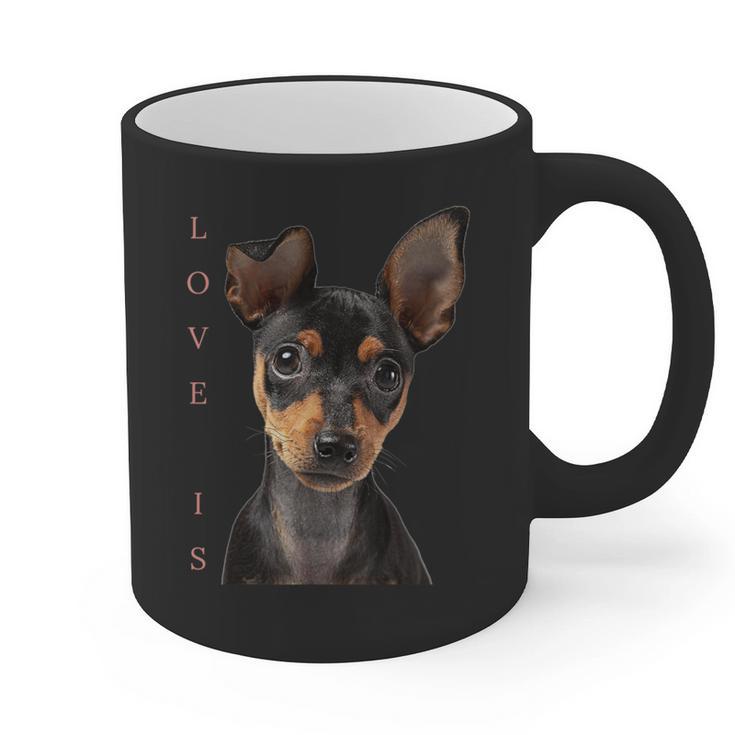 Miniature Pinscher Shirt Dog Mom Dad Tshirt Love Puppy Pet Graphic Print Coffee Mug