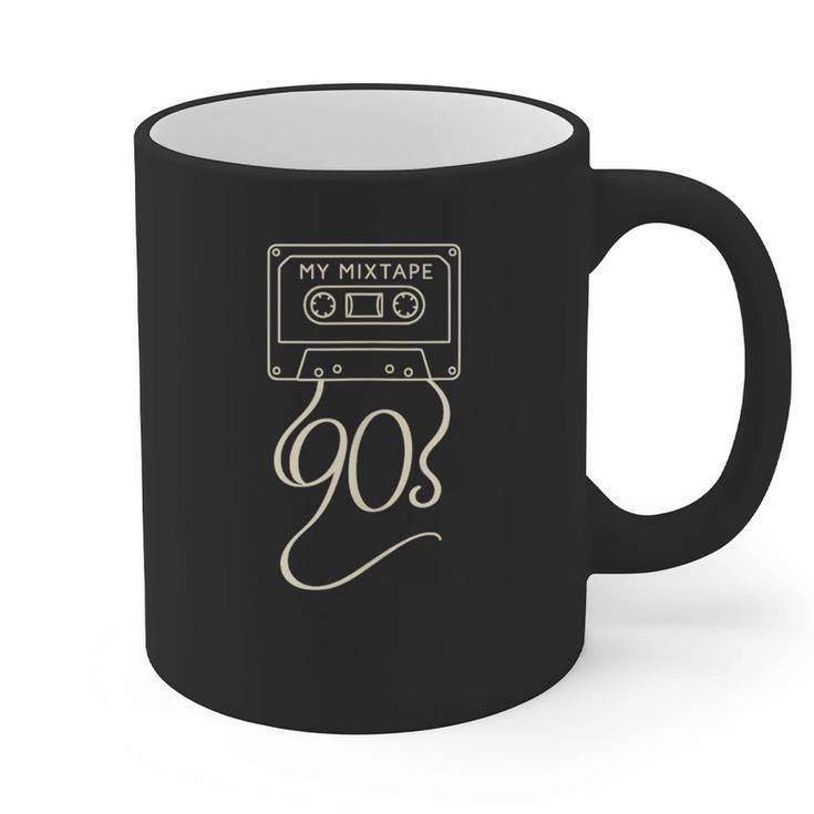 My Mixtape 90s – Retro Cassette Tape Nostalgia Graphic Print Coffee Mug