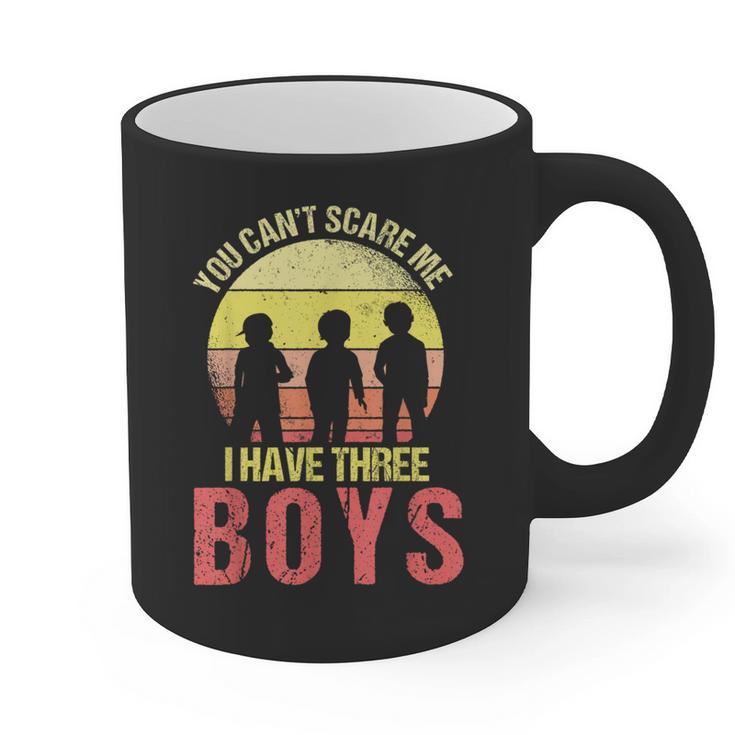 Mom Of 3 Boys Dad I Have Three Boys Dad Of 3 Boys Mom Of 3 Graphic Print Coffee Mug