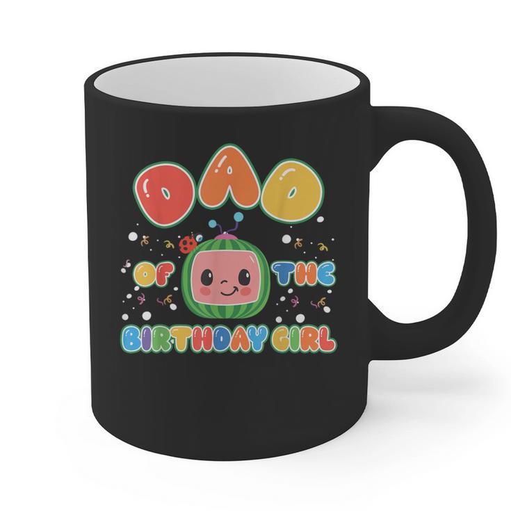 Mom And Dad Of The Birthday Girl Melon Family Matching Graphic Print Coffee Mug