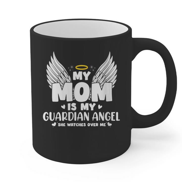 My Mom Is My Guardian Angel Memorial Day In Memory Of Mom Graphic Print Coffee Mug
