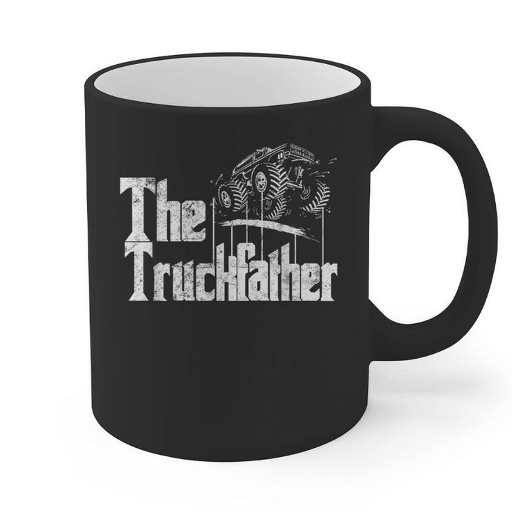 Monster Truck Jam Truckfather Dad Father UTE Pickup Graphic Print Coffee Mug
