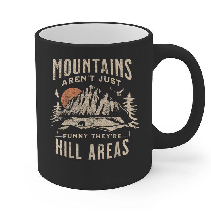 Mountains Aren't They'Re Hill Areas Dad Joke Word Pun Graphic Print Coffee Mug