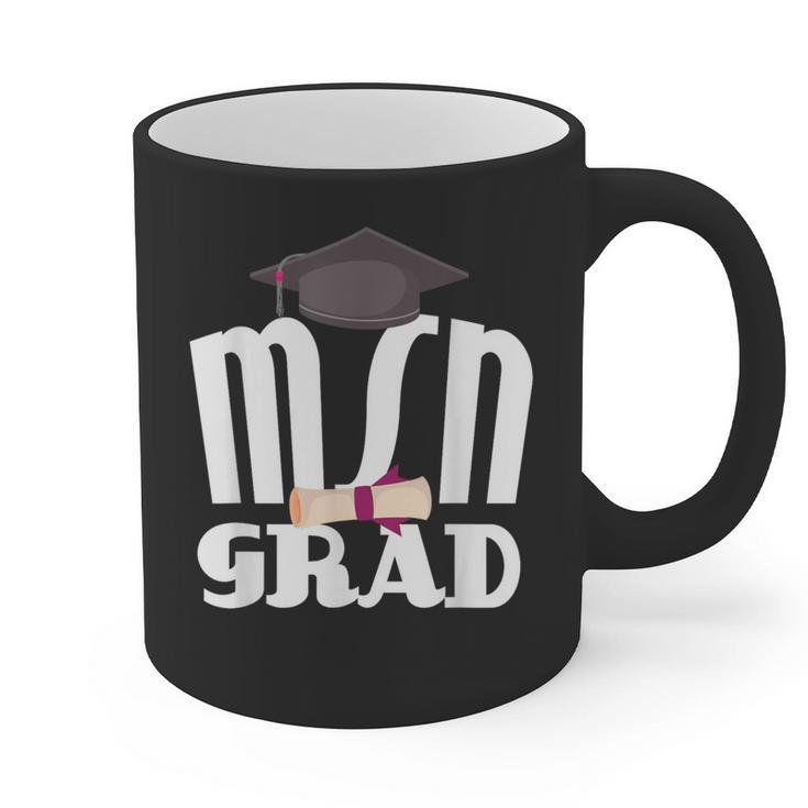 MSN Masters Graduation Men Women Son Daughter Graphic Print Coffee Mug