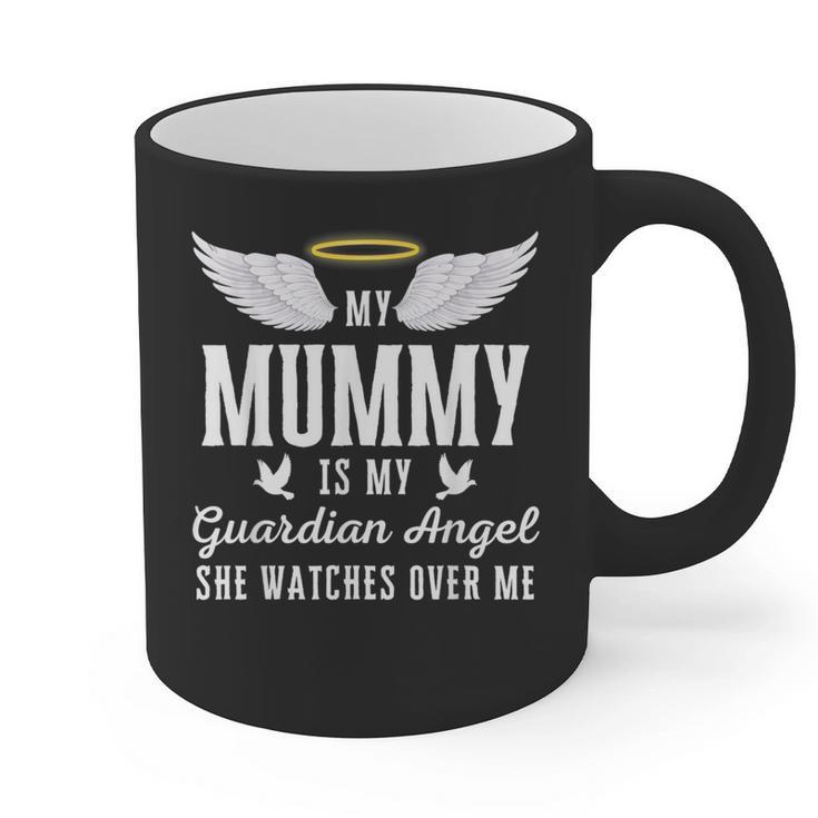 My Mummy Is My Guardian Angel In Loving Memorial Memory Tee Graphic Print Coffee Mug My Mummy Is My Guardian Angel In Loving Memorial Memory Tee Graphic Print Coffee Mug
