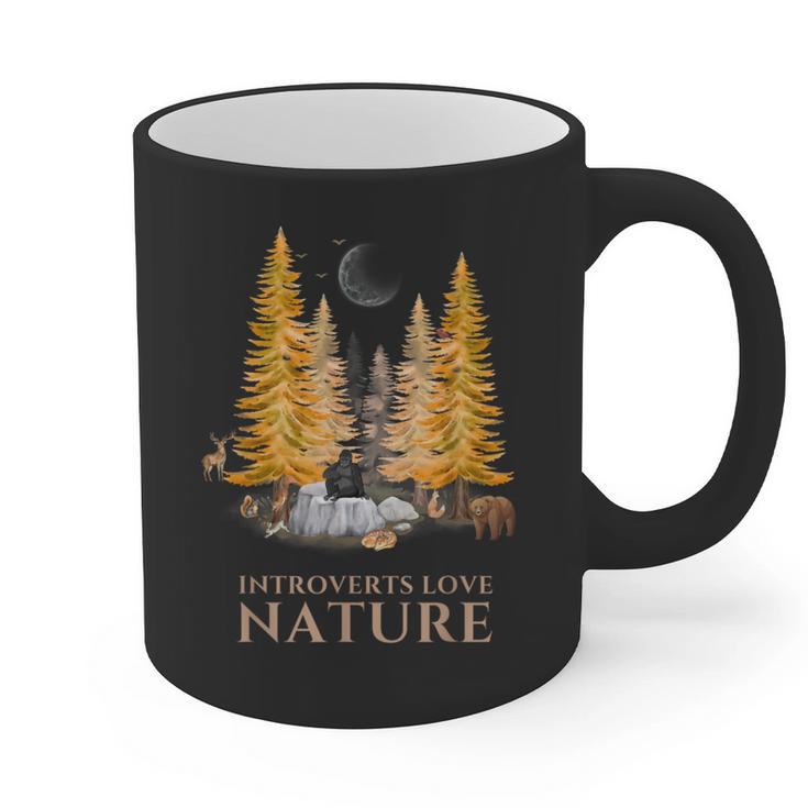 Nature Scene Tees For Introverts Quiet Escape Solitude Graphic Print Coffee Mug
