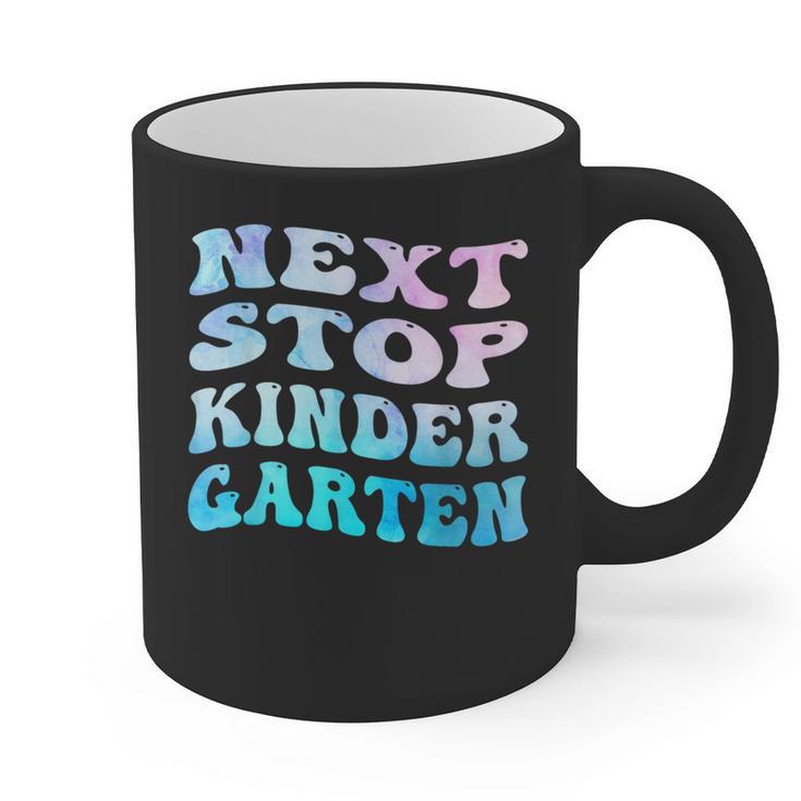Next Stop Kindergarten Groovy Graduation Last Day Of School Graphic Print Coffee Mug