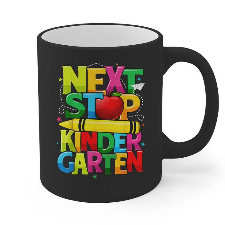 Next Stop Kindergarten Preschool Graduation 2023 Boys Girls Graphic Print Coffee Mug