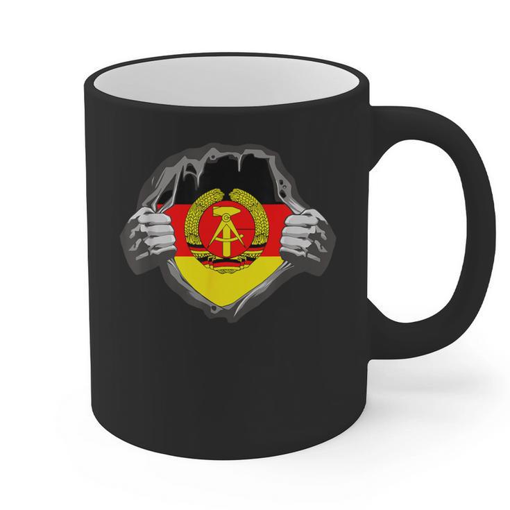 Nostalgia Chest Flag GDR Graphic Print Coffee Mug