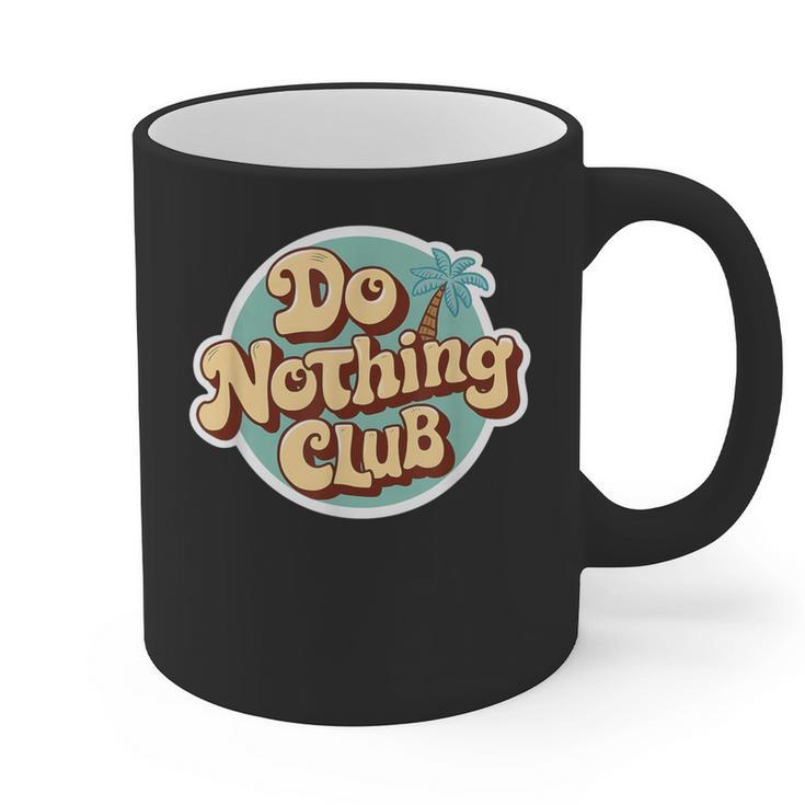 Do Nothing Club Lazy Introvert Gen Y Millennials Graphic Print Coffee Mug
